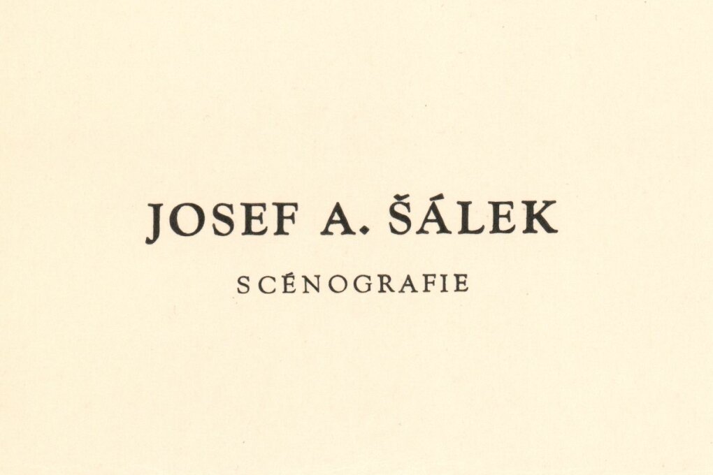 Josef Adolf Šálek – scénografie